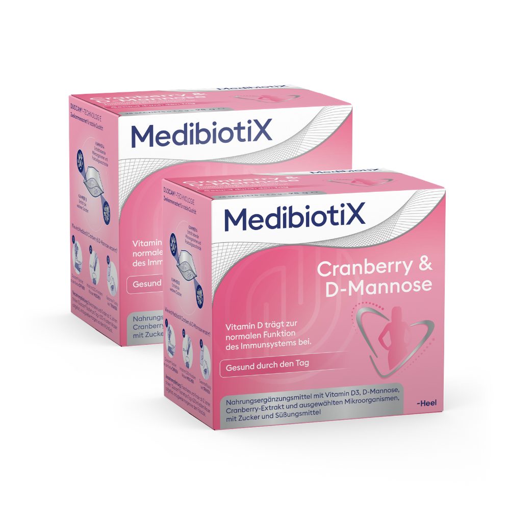 2er Set - MedibiotiX Cranberry & D-Mannose