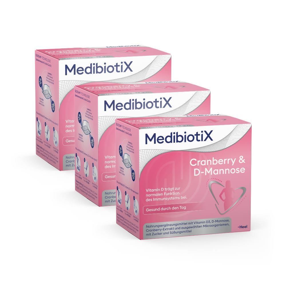 3er Set - MedibiotiX Cranberry & D-Mannose